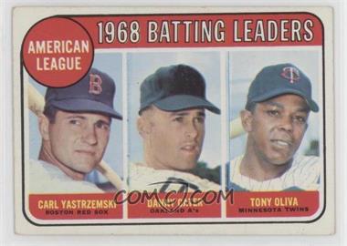1969 Topps - [Base] #1 - League Leaders - Carl Yastrzemski, Danny Cater, Tony Oliva