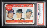 League Leaders - Carl Yastrzemski, Danny Cater, Tony Oliva [PSA 4 VG&…