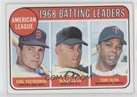 League Leaders - Carl Yastrzemski, Danny Cater, Tony Oliva