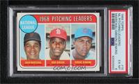 League Leaders - Juan Marichal, Bob Gibson, Fergie Jenkins [PSA 6 EX&…