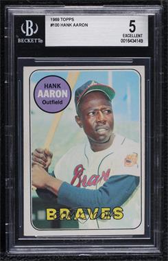 1969 Topps - [Base] #100 - Hank Aaron [BGS 5 EXCELLENT]