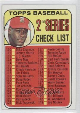 1969 Topps - [Base] #107.2 - Checklist - 2nd Series (Bob Gibson) (161 Listed as John Purdin)