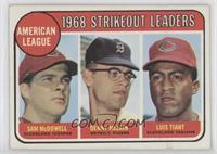 League Leaders - Sam McDowell, Denny McLain, Luis Tiant