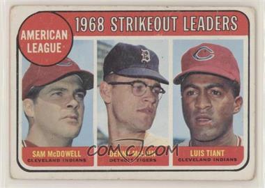 1969 Topps - [Base] #11 - League Leaders - Sam McDowell, Denny McLain, Luis Tiant [Good to VG‑EX]