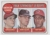 League Leaders - Sam McDowell, Denny McLain, Luis Tiant [Good to VG&#…