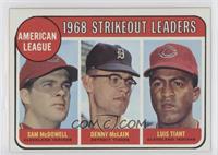 League Leaders - Sam McDowell, Denny McLain, Luis Tiant