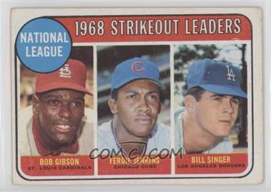 1969 Topps - [Base] #12 - League Leaders - Bob Gibson, Fergie Jenkins, Bill Singer [Good to VG‑EX]
