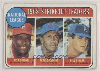 1969 Topps - [Base] #12 - League Leaders - Bob Gibson, Fergie Jenkins, Bill Singer [Poor to Fair]