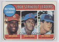 League Leaders - Bob Gibson, Fergie Jenkins, Bill Singer