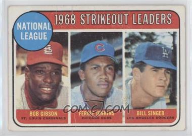 1969 Topps - [Base] #12 - League Leaders - Bob Gibson, Fergie Jenkins, Bill Singer [Good to VG‑EX]