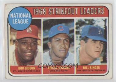 1969 Topps - [Base] #12 - League Leaders - Bob Gibson, Fergie Jenkins, Bill Singer [Good to VG‑EX]