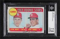 1969 Rookie Stars - Steve Huntz, Mike Torrez [BGS 7.5 NEAR MINT+]