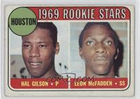 1969 Rookie Stars - Hal Gilson, Leon McFadden [COMC RCR Poor]