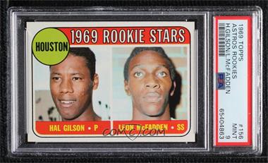 1969 Topps - [Base] #156 - 1969 Rookie Stars - Hal Gilson, Leon McFadden [PSA 9 MINT]