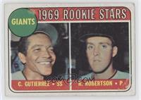 1969 Rookie Stars - Cesar Gutierrez, Rich Robertson [Good to VG‑…