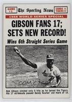 1968 World Series - Gibson Fans 17; Sets New Record!