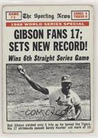 1968 World Series - Gibson Fans 17; Sets New Record! [Good to VG̴…