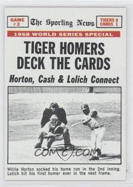 1969 Topps - [Base] #163 - 1968 World Series - Tiger Homers Deck the Cards