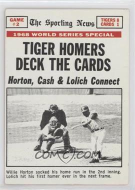 1969 Topps - [Base] #163 - 1968 World Series - Tiger Homers Deck the Cards