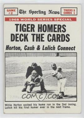 1969 Topps - [Base] #163 - 1968 World Series - Tiger Homers Deck the Cards