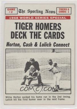 1969 Topps - [Base] #163 - 1968 World Series - Tiger Homers Deck the Cards