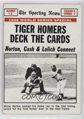 1969 Topps - [Base] #163 - 1968 World Series - Tiger Homers Deck the Cards