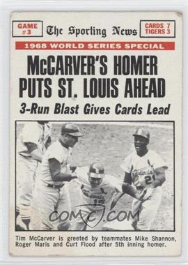 1969 Topps - [Base] #164 - 1968 World Series - McCarver's Homer Puts St. Louis Ahead [Good to VG‑EX]