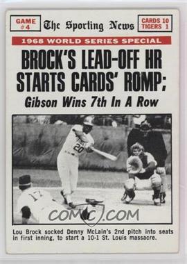 1969 Topps - [Base] #165 - 1968 World Series - Brock's Lead-Off HR Starts Cards' Romp