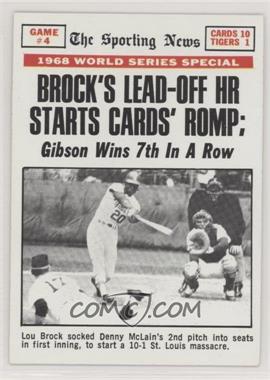 1969 Topps - [Base] #165 - 1968 World Series - Brock's Lead-Off HR Starts Cards' Romp