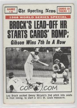 1969 Topps - [Base] #165 - 1968 World Series - Brock's Lead-Off HR Starts Cards' Romp