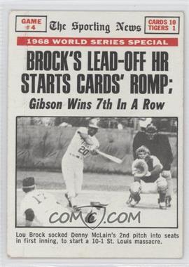 1969 Topps - [Base] #165 - 1968 World Series - Brock's Lead-Off HR Starts Cards' Romp