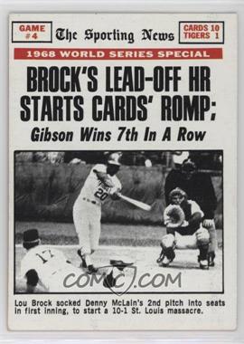 1969 Topps - [Base] #165 - 1968 World Series - Brock's Lead-Off HR Starts Cards' Romp