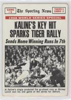 1968 World Series - Kaline's Key Hit Sparks Tiger Rally [Good to VG&#…