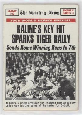 1969 Topps - [Base] #166 - 1968 World Series - Kaline's Key Hit Sparks Tiger Rally [Good to VG‑EX]