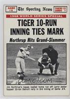 1968 World Series - Tiger 10-Run Inning Ties Mark [Good to VG‑E…