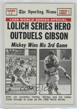 1969 Topps - [Base] #168 - 1968 World Series - Lolich Series Hero Outduels Gibson [Good to VG‑EX]