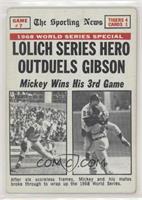 1968 World Series - Lolich Series Hero Outduels Gibson [Good to VG…