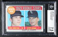 1969 Rookie Stars - Bob Christian, Gerry Nyman [BGS 7.5 NEAR MIN…