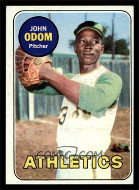 1969 Topps - [Base] #195 - Blue Moon Odom [EX]