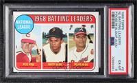 League Leaders - Pete Rose, Felipe Alou, Matty Alou [PSA 6 EX‑M…