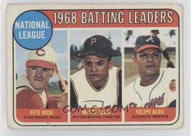 1969 Topps - [Base] #2 - League Leaders - Pete Rose, Felipe Alou, Matty Alou [Poor to Fair]