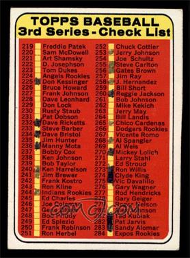 1969 Topps - [Base] #214 - Checklist - 3rd Series [POOR]