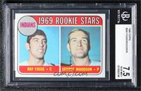 1969 Rookie Stars - Ray Fosse, George Woodson [BGS 7.5 NEAR MINT…