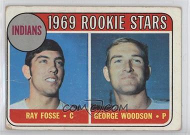 1969 Topps - [Base] #244 - 1969 Rookie Stars - Ray Fosse, George Woodson [Poor to Fair]