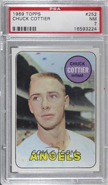 1969 Topps - [Base] #252 - Chuck Cottier [PSA 7 NM]