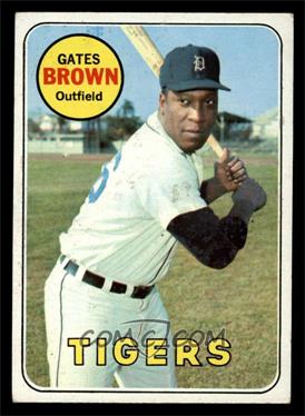 1969 Topps - [Base] #256 - Gates Brown [EX]