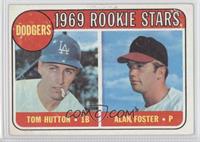 1969 Rookie Stars - Tom Hutton, Alan Foster [COMC RCR Poor]