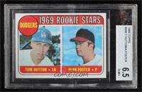 1969 Rookie Stars - Tom Hutton, Alan Foster [BVG 6.5 EX‑MT+]