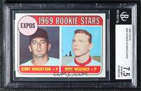 1969 Rookie Stars - Jerry Robertson, Mike Wegener [BGS 7.5 NEAR …