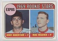 1969 Rookie Stars - Jerry Robertson, Mike Wegener